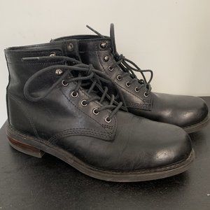 Black leather Wolverine 6-Inch Men's Boots 8.5 EUC